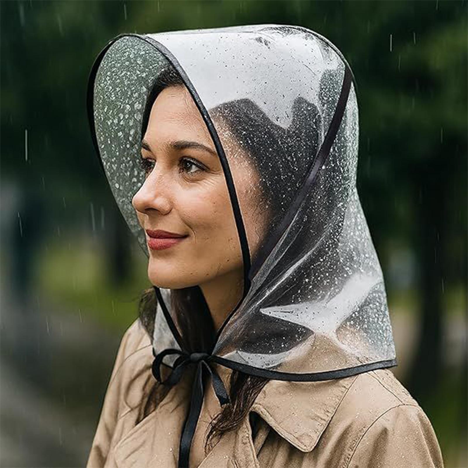 Outdoor Adventure Hat - Topi Hujan Transparan yang Dapat Digunakan