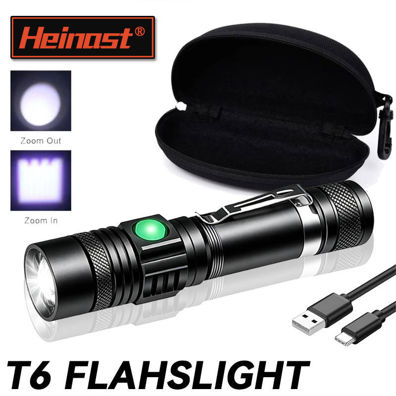 Outdoor Adventures - Senter LED T6 Isi Ulang, Senter