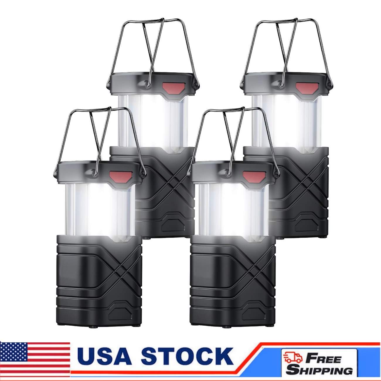 Outdoor Adventure Inc - Lampu Camping Tenaga Surya 2/4-Pak, LED