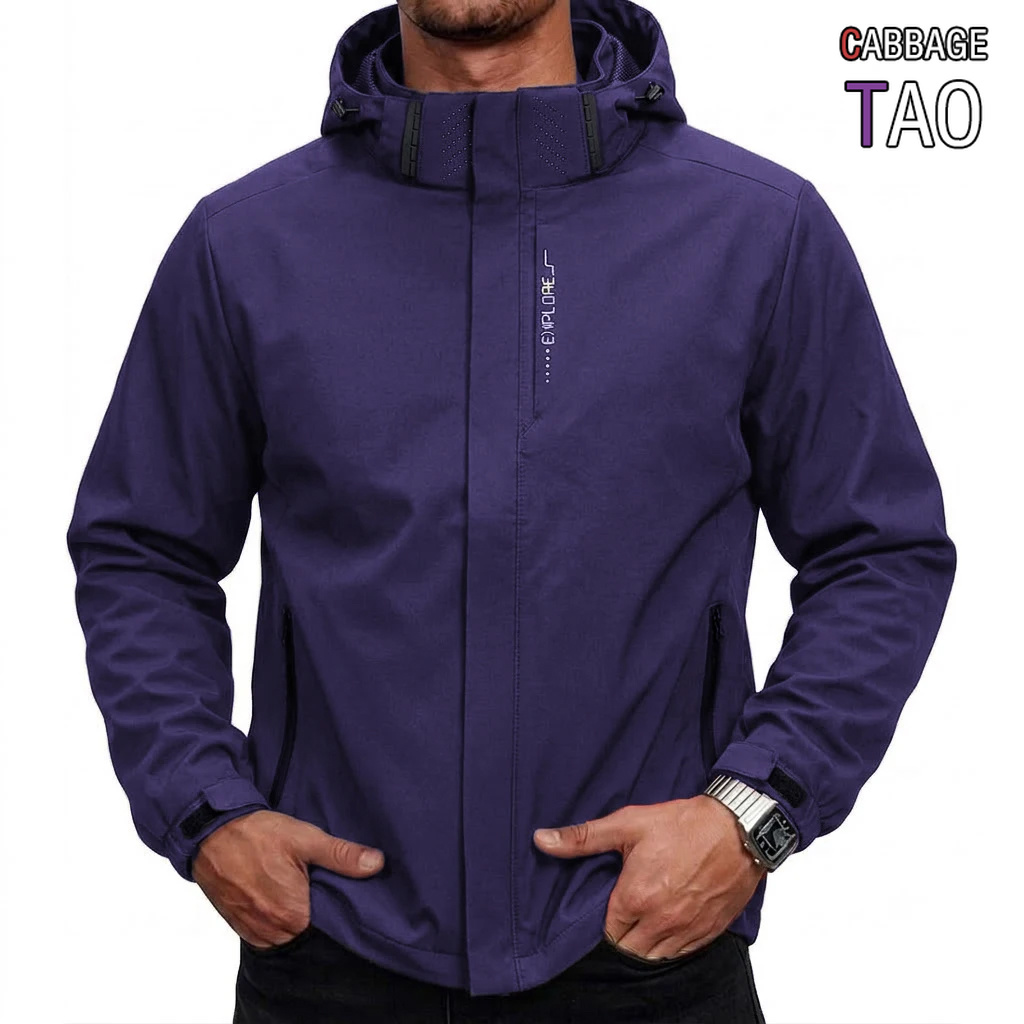 Outdoor Adventure Hat - Jaket Taktis Anti Air Pria dengan