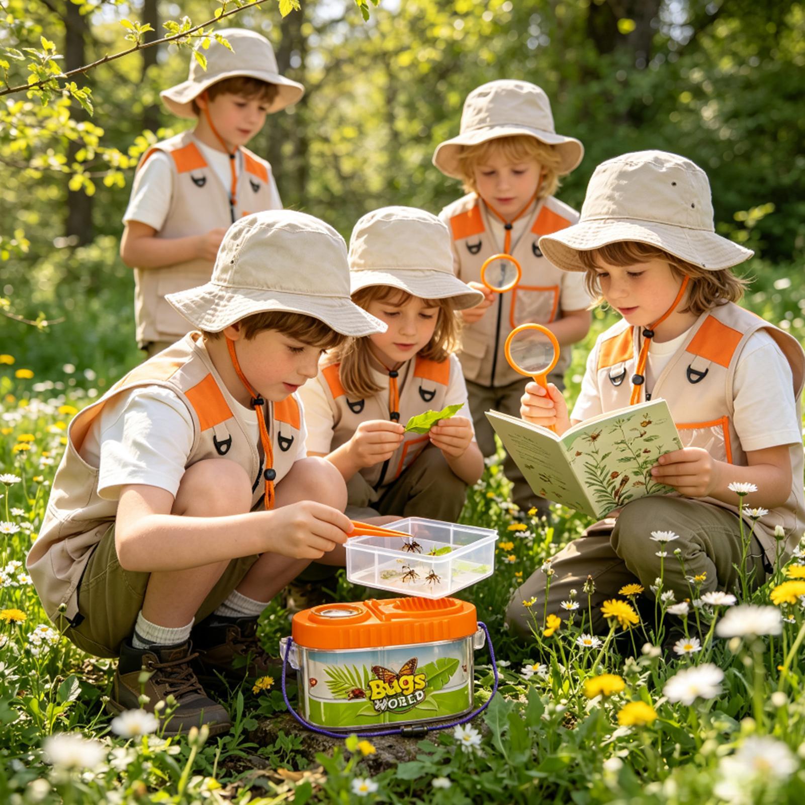 Outdoor Adventure Kit For Boys - Perlengkapan Petualangan Anak Dengan Topi Kaca