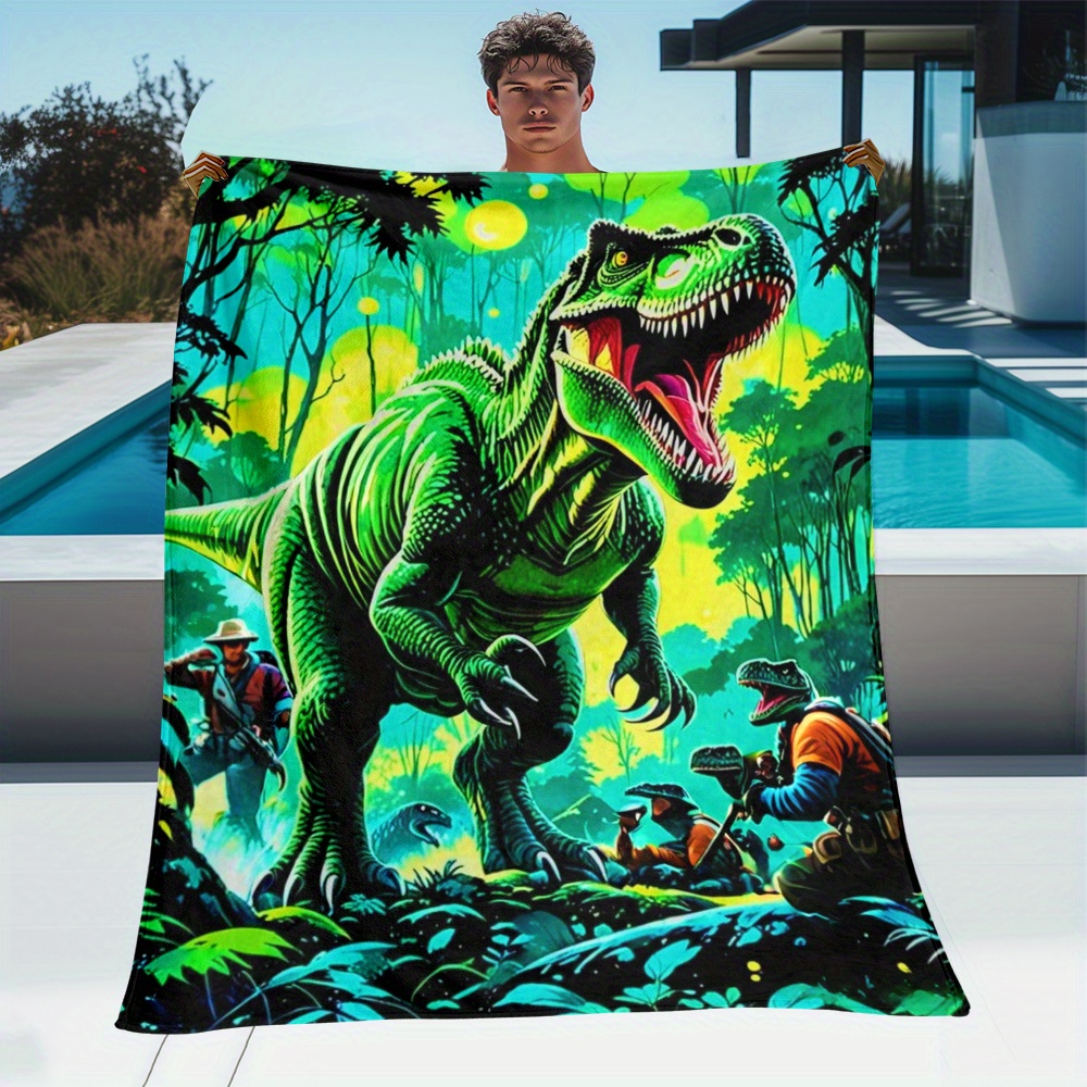 Outdoor Adventure For Kids - Selimut Bulu Dinosaurus T Rex Petualangan