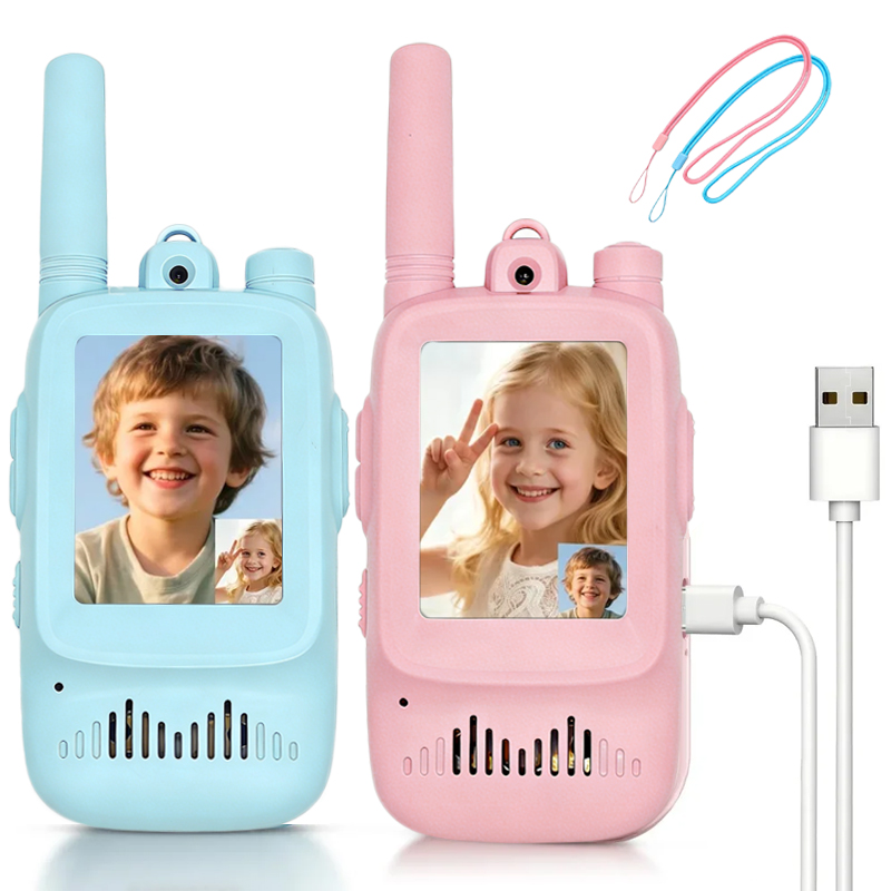 Outdoor Adventure Toys For Kids - 2pcs Walkie Talkie Video Anak yang