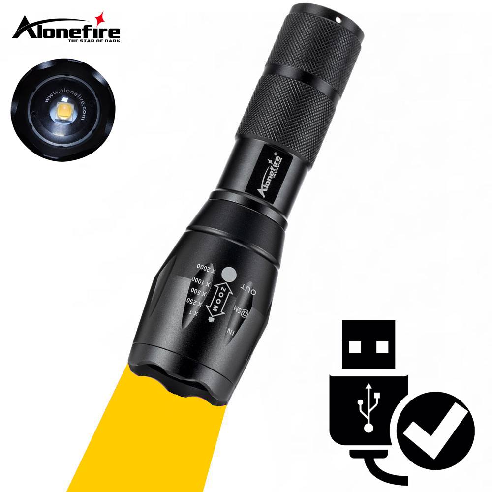 Outdoor Adventure Inc - Lampu Oranye Zoom Teleskopik Senter LED