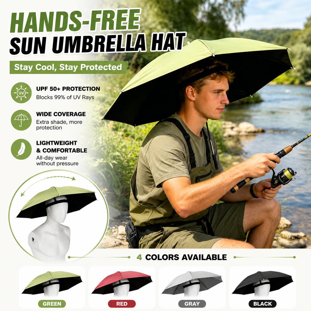 Outdoor Adventure Hat - Topi Payung Tahan Air Lipat Bebas