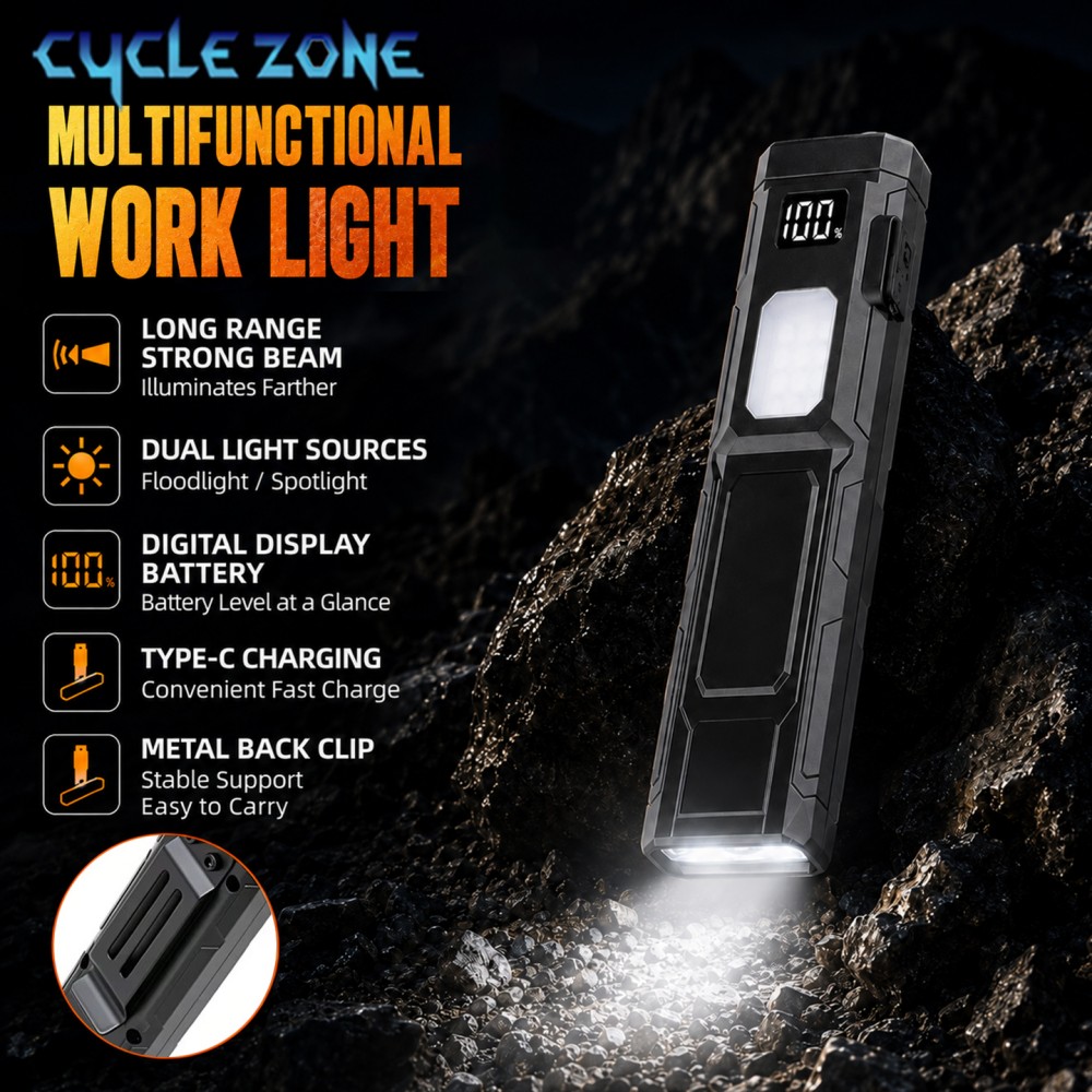Outdoor Adventure Inc - Senter LED Saku Portabel Tipe-C Dapat