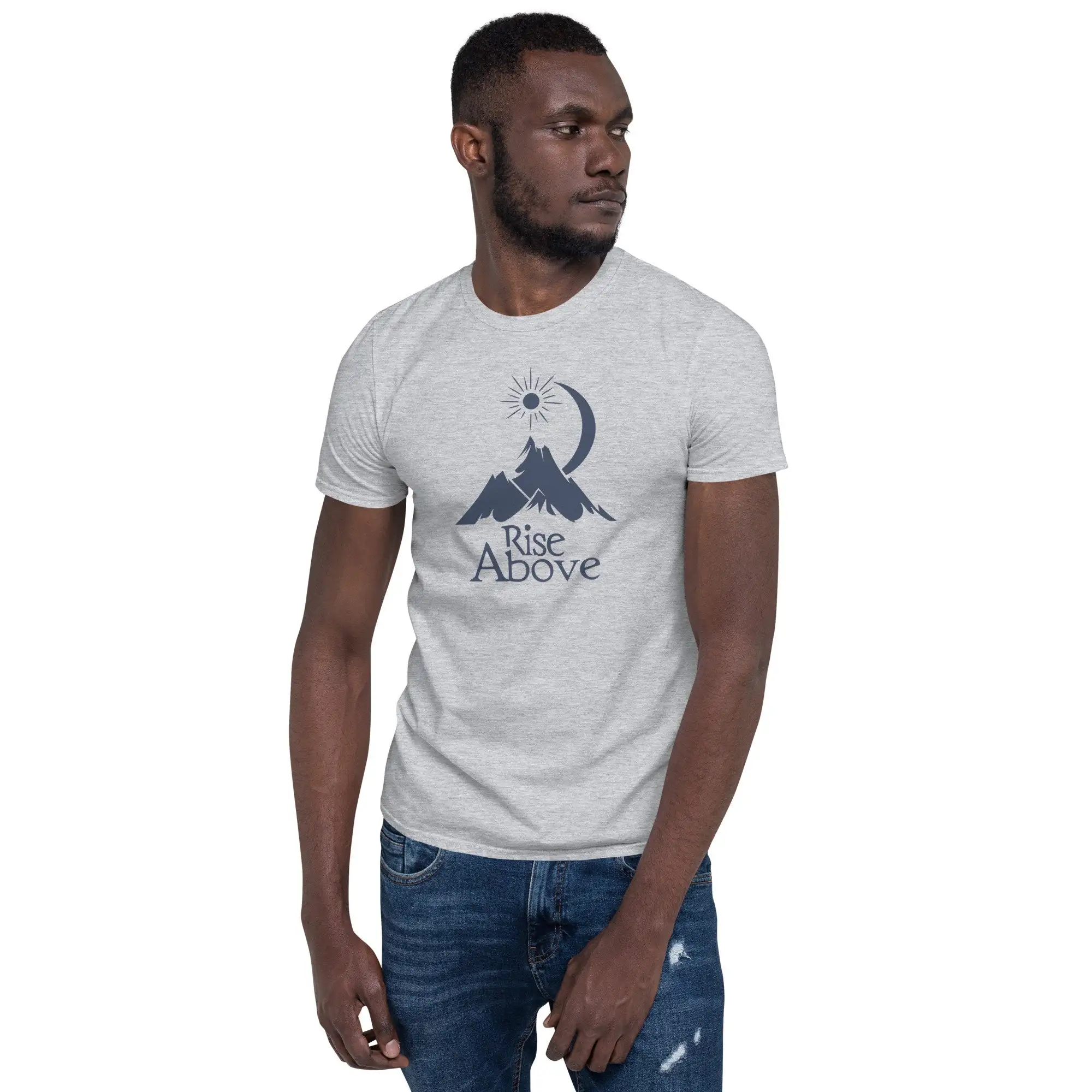 Outdoor Adventure Quotes Short - Kaos Rise Above Mountain Kutipan Inspiratif