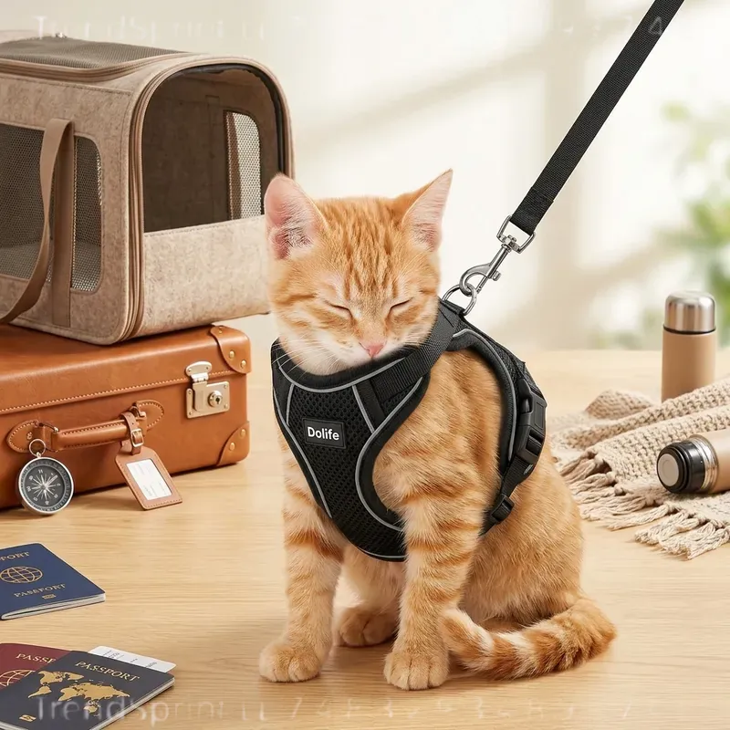 Set Tali dan Harness Kucing An - Outdoor Adventures ulasan dan harga