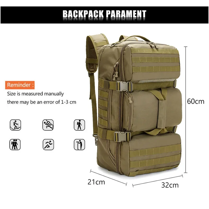 Ransel perjalanan tas militer  - Outdoor Adventure Backpack ulasan dan harga
