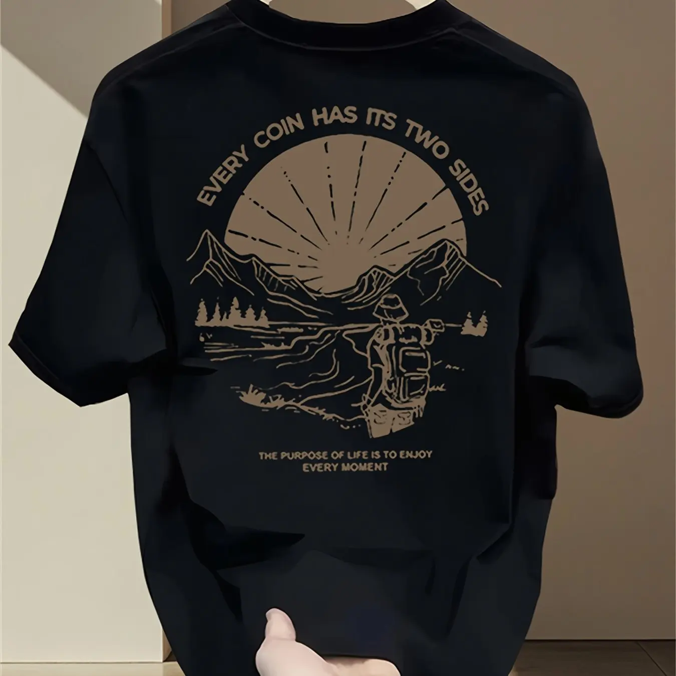 Kaus Grafis Mendaki Gunung Vin - Outdoor Adventure Quotes Short ulasan dan harga