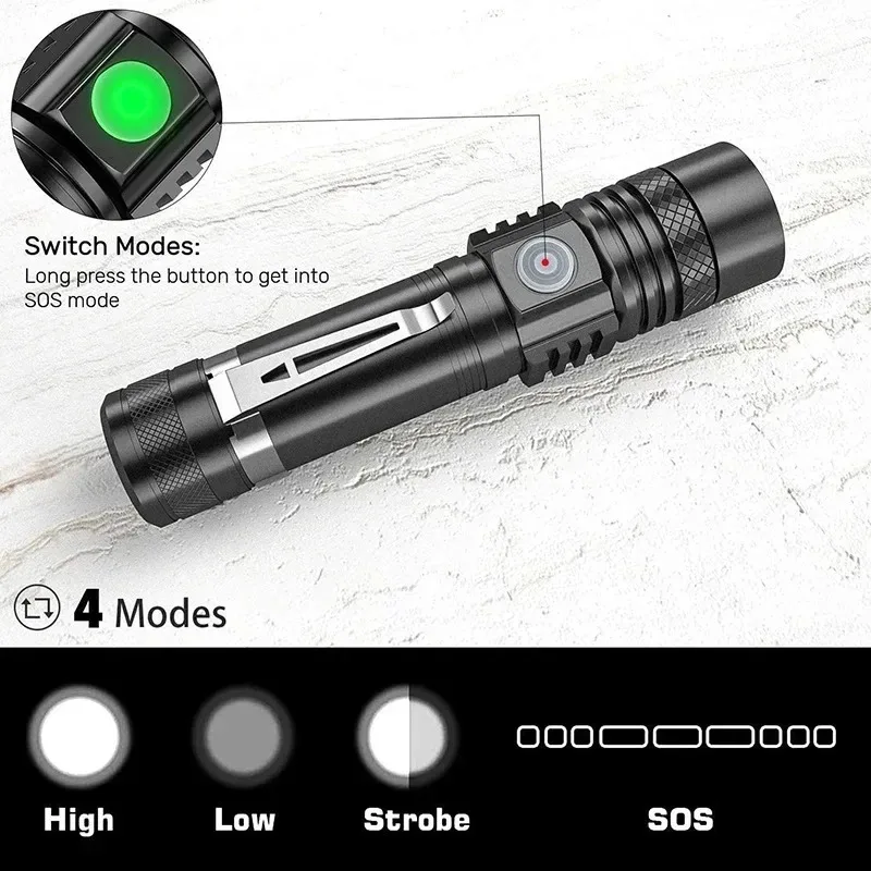Senter LED T6 Isi Ulang, Sente - Outdoor Adventures ulasan dan harga