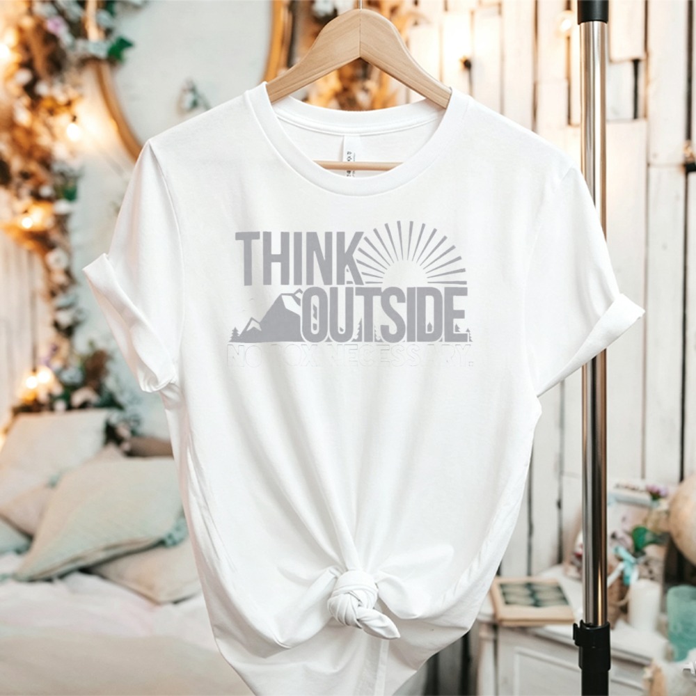 Kaos Grafis Think Outside Sun  - Outdoor Adventure Quotes Short ulasan dan harga
