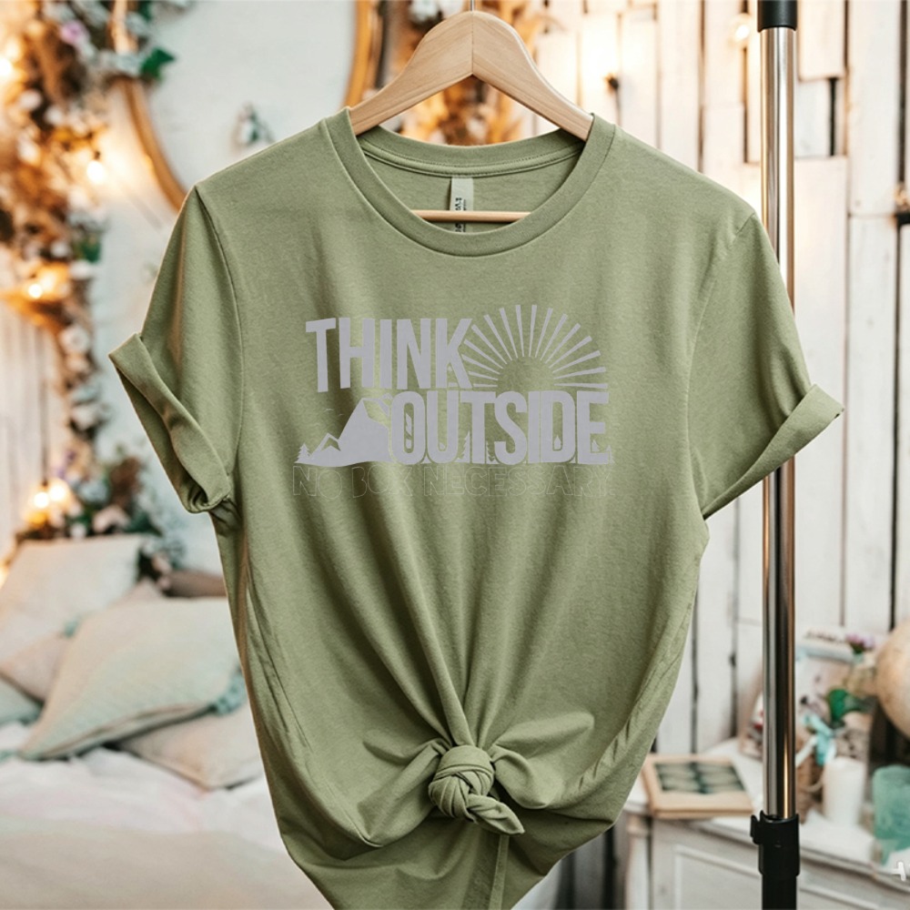 Kaos Grafis Think Outside Sun  - Outdoor Adventure Quotes Short ulasan dan harga