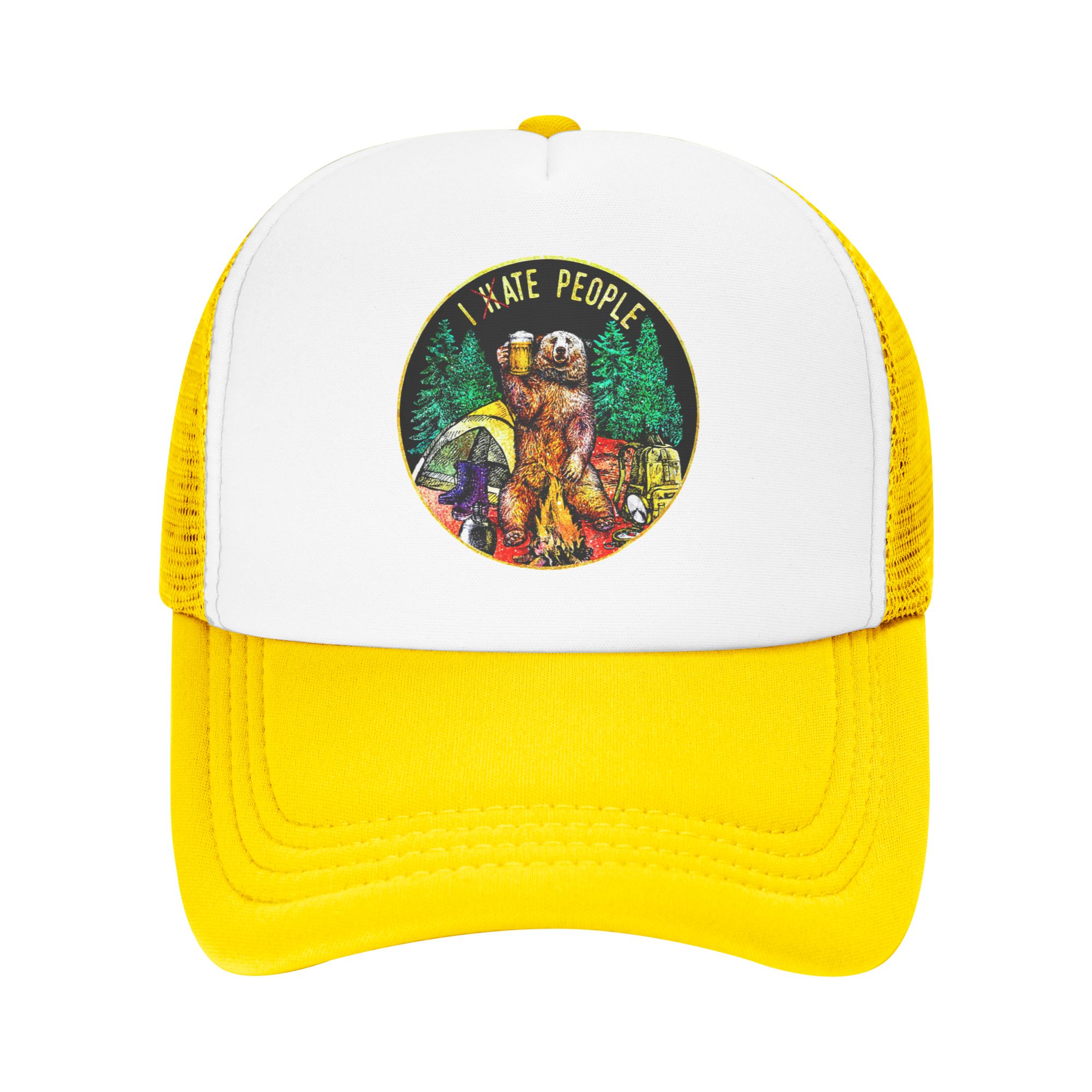 Topi Bisbol I Hate People Bear - Outdoor Adventure Hat ulasan dan harga