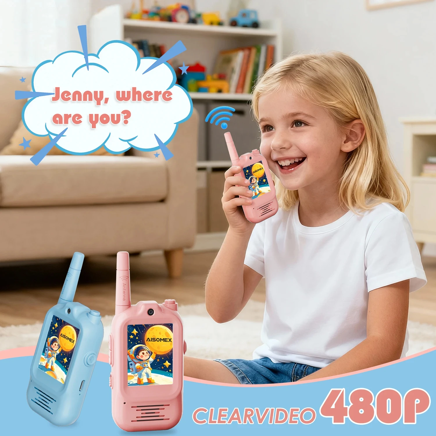 2pcs Walkie Talkie Video Anak- - Outdoor Adventure Toys For Kids ulasan dan harga