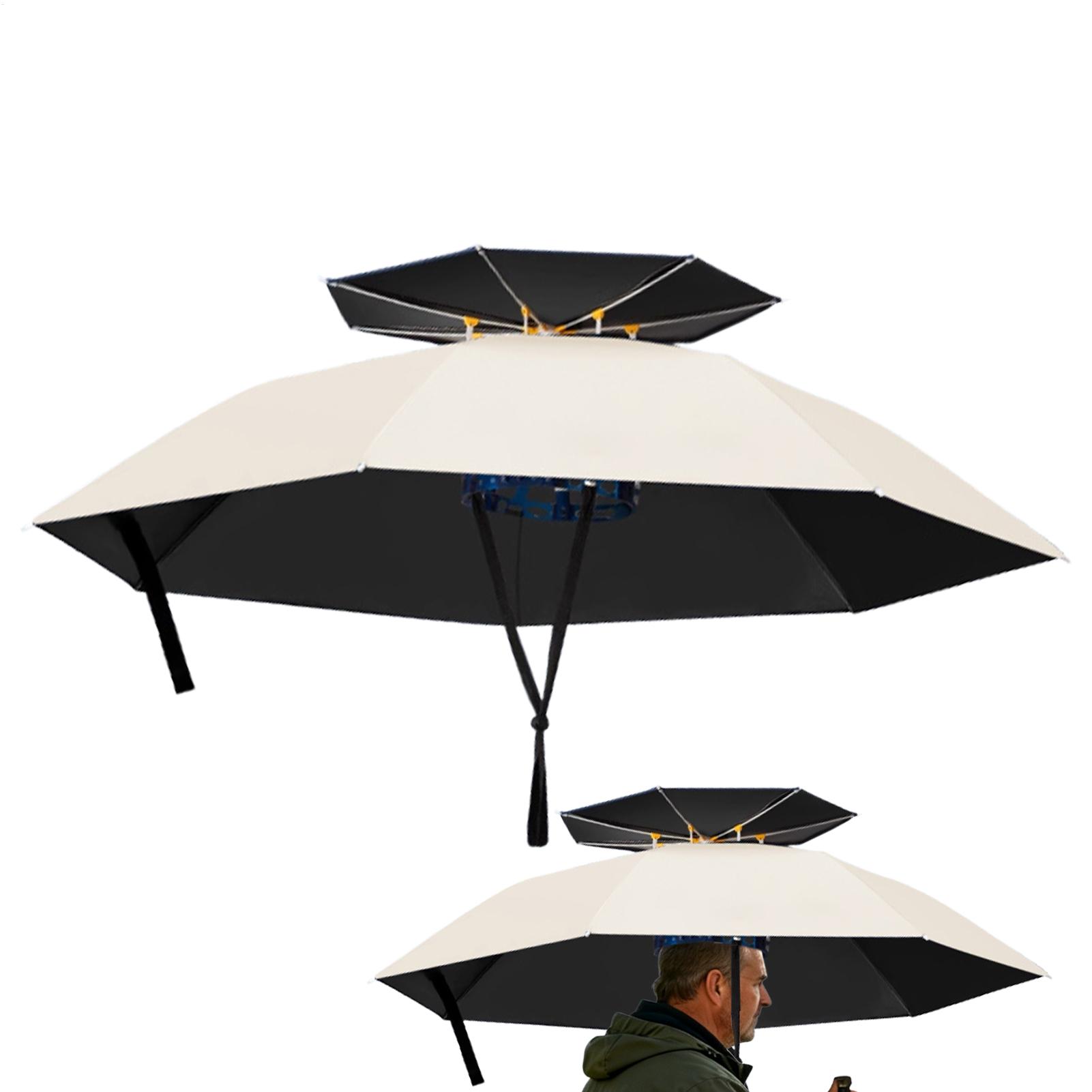 Topi Payung Lipat Anti Air Pel - Outdoor Adventure Hat ulasan dan harga